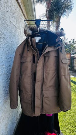 H&M Men’s Faux Fur Hoodie Jacket