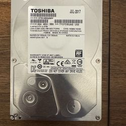 Toshiba 2TB SATA Internal Hard Drive (HDD) - 3.5-Inch **Enhance your system’s storage capacity with this reliable and high-performing Toshiba 2TB