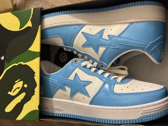 BAPE Bapesta Shoes Blue/White Mens 8.5 US