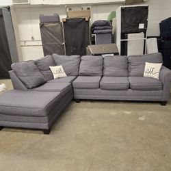 *Same Day Delivery Available!* 
Grey Chaise Sectional