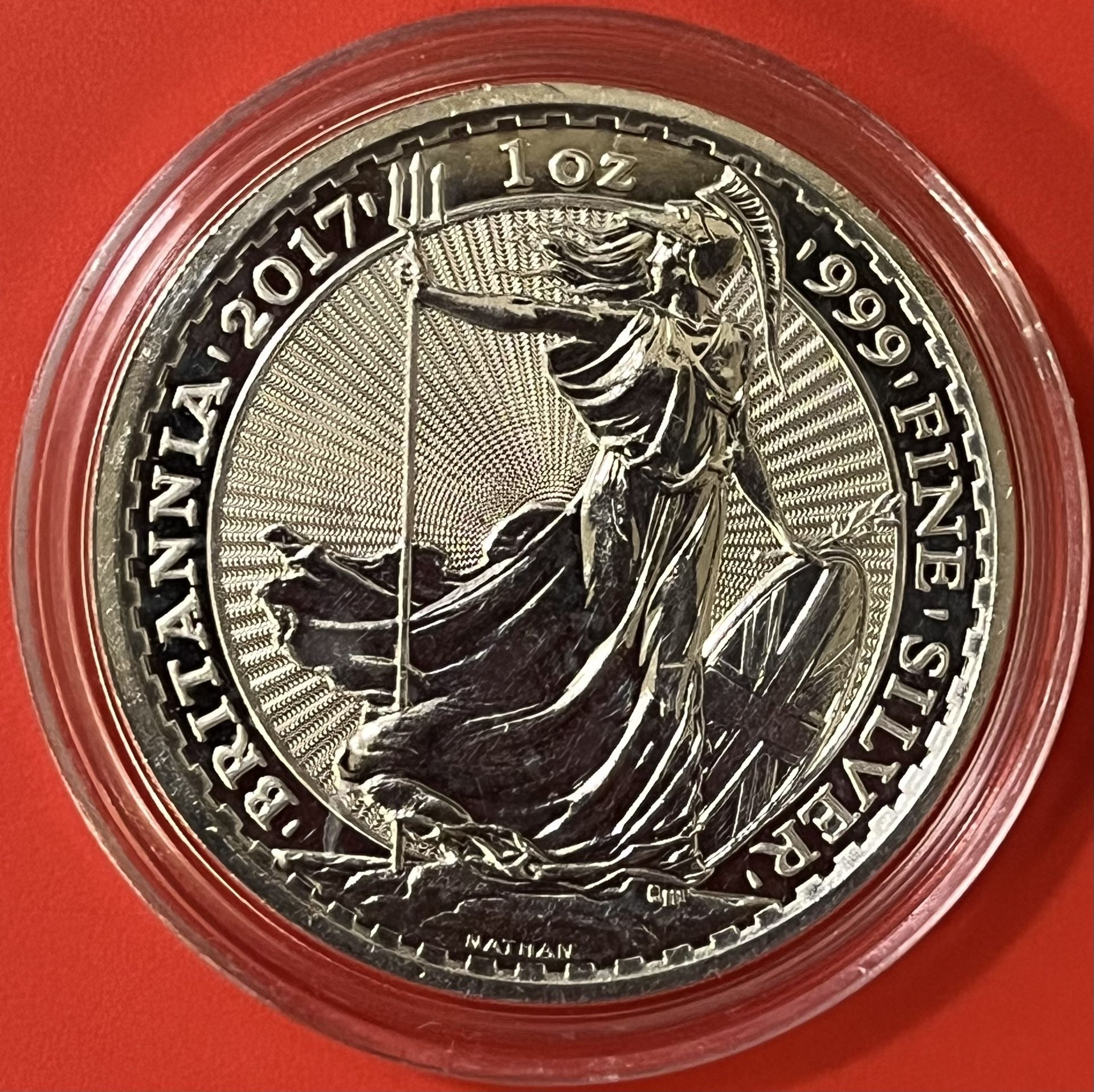 2017 Silver Britannia, 2 Pounds Queen Elizabeth II