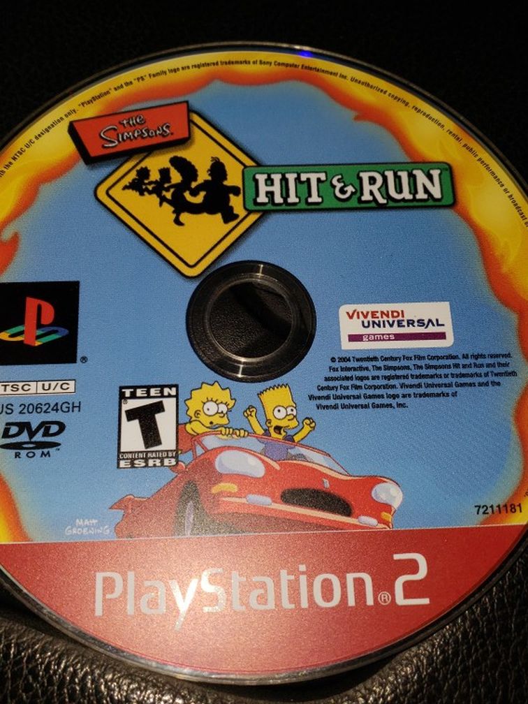 The Simpsons Hit And Run, Playstation 2, Ps2