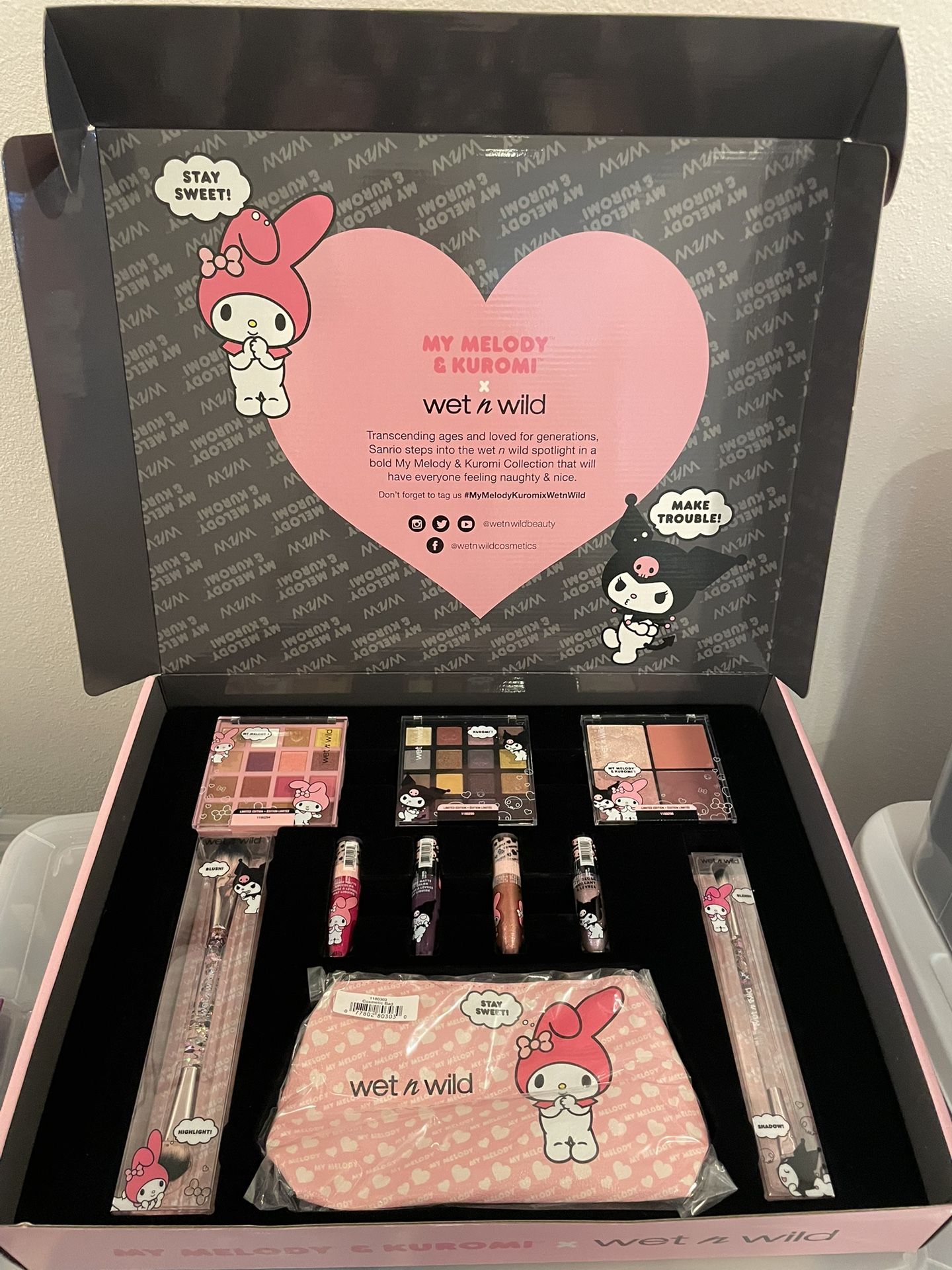 Hello Kitty Wet N wild Makeup Set New