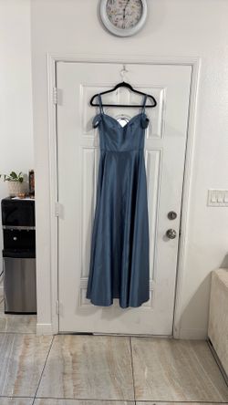 Metalic blue dress