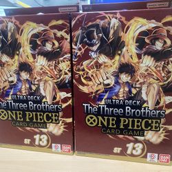Ultra Deck ONE PIECE The Three Brothers Card Game ST13