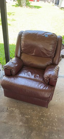 Leather recliner