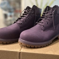 Timberland Boots - Purple (size 6)
