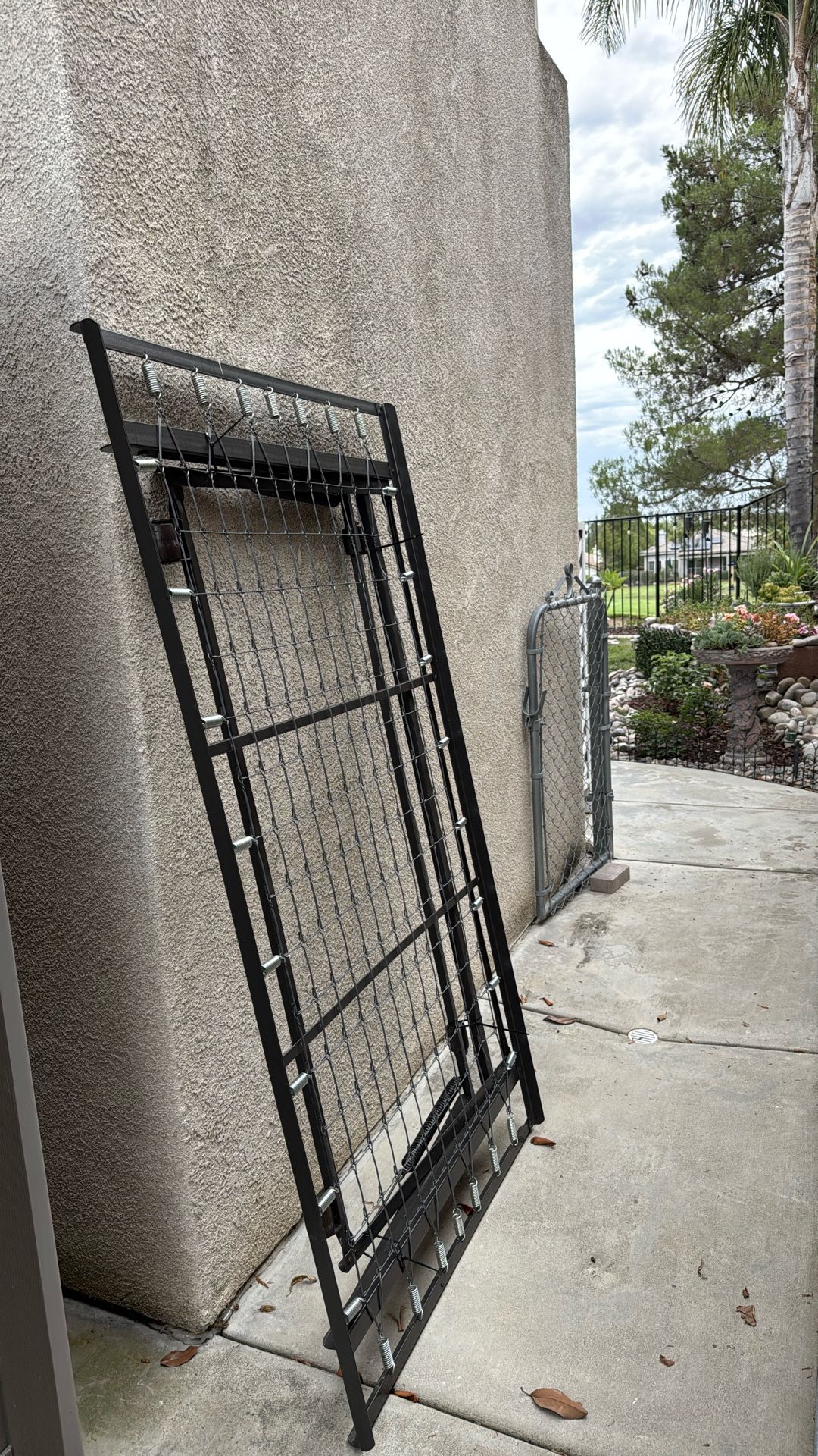 Twin Size Bedframe With Rollers