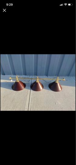 3-Shade Billiard Pool Table Light Fixture