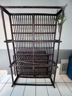 Bamboo bed frame and headboard