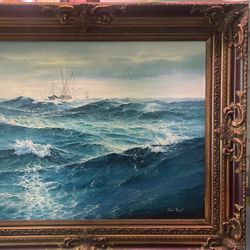 ocean scene oil painting