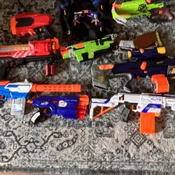 10 Nerf Guns + Nerf Vest And Some Darts