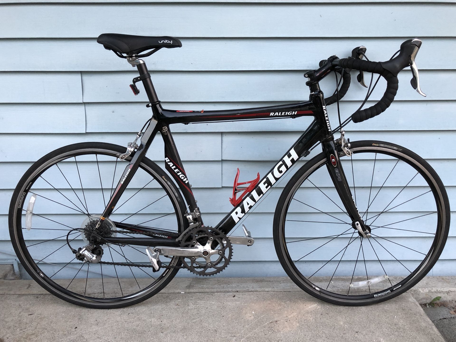 Raleigh USA Supercourse Carbon Fiber Road Bike - Black