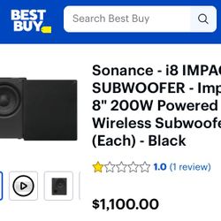Sonance i8 IMPACT WIRELESS  SUBWOOFER