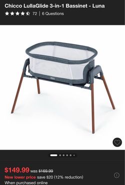 Chicco LullaGlide 3-in-1 Bassinet – Luna