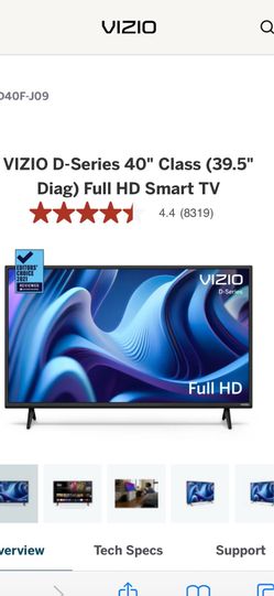 40” VISIO smart tv