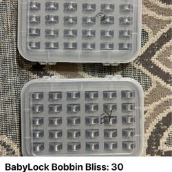 BabyLock Bobbin Bliss: 30 Durable Plastic Bobbins for...
