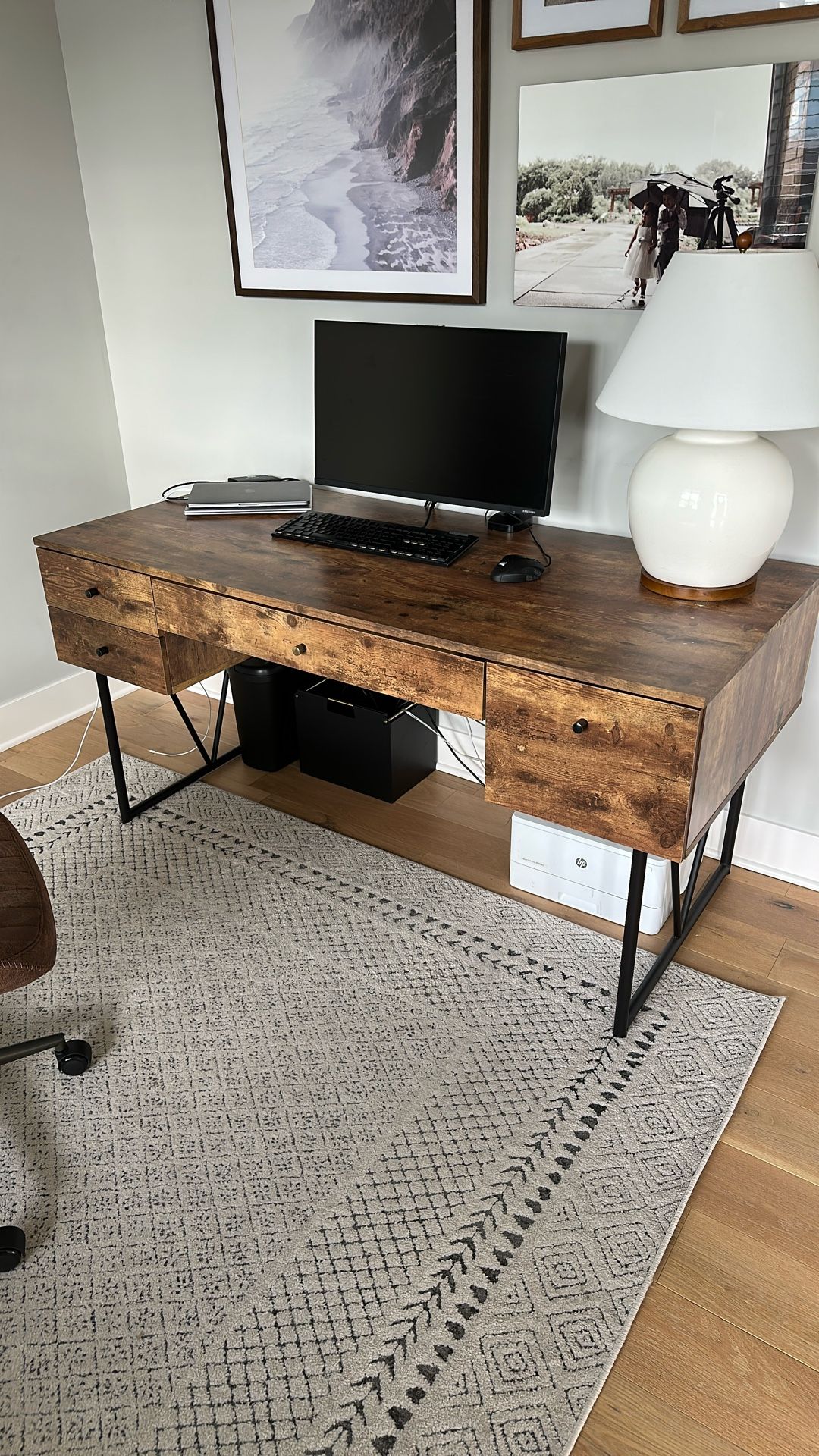 Office Desk 63” Wide,  28 3/4” Deep