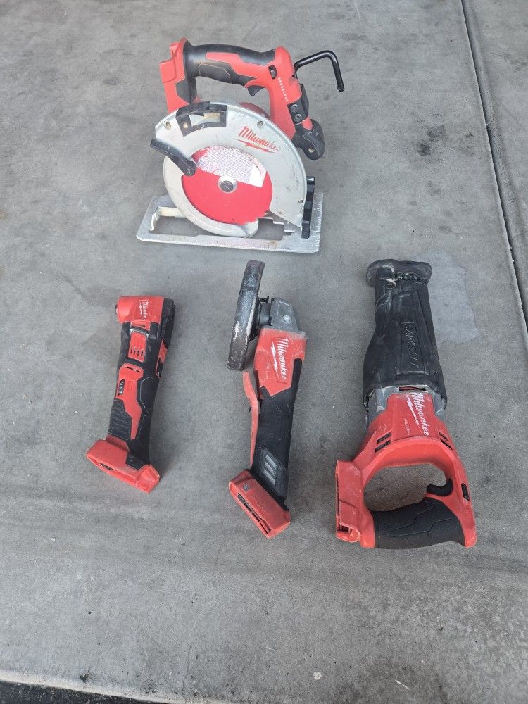 Milwaukee Tools Set...no Charger No Battery....all Together 