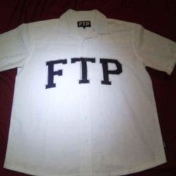 🔥 FTP (Fuck The Population) White Button-Up Shirt – Size M / Fits Like L 🔥