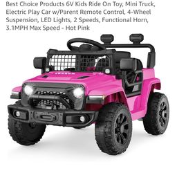 Electric Mini Pink Truck New