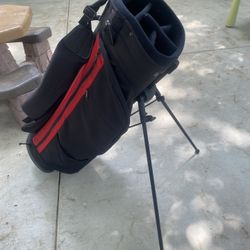 Golf Bag And Mixed Clubs