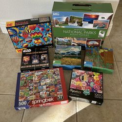 Lot Of 13 Puzzles 