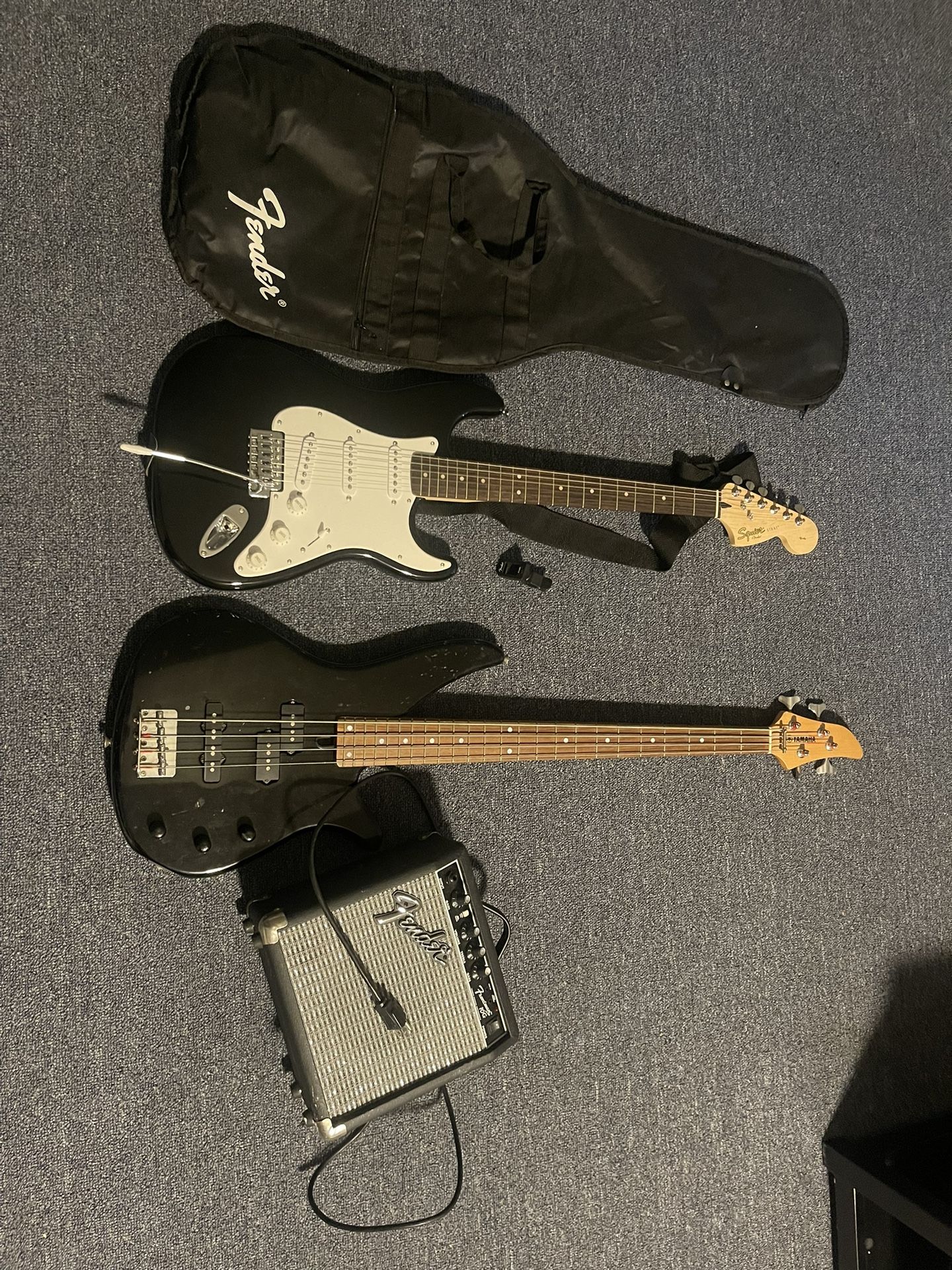 Bajo Eléctrico Guitarra Eléctrica Bolsa Y amplificador