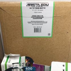 Arista Photo paper 8x10 Light Sensitive