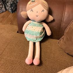 Gloveleya Spring Girl Doll Plush Classic Flowers Floral Soft Eyes 17" 