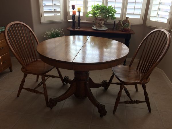 Antique 42 Oak Table With Leaf Rare 2 Door Hoosier Cabinet For Sale In Oro Valley Az Offerup