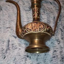VINTAGE Brass Teapot 