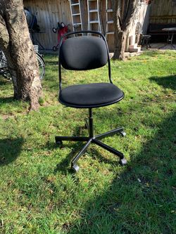 Black IKEA office chair