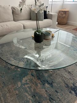 Italy 2000 glass coffee table
