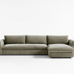 Crate and Barrel Cambria Sofa with Chaise