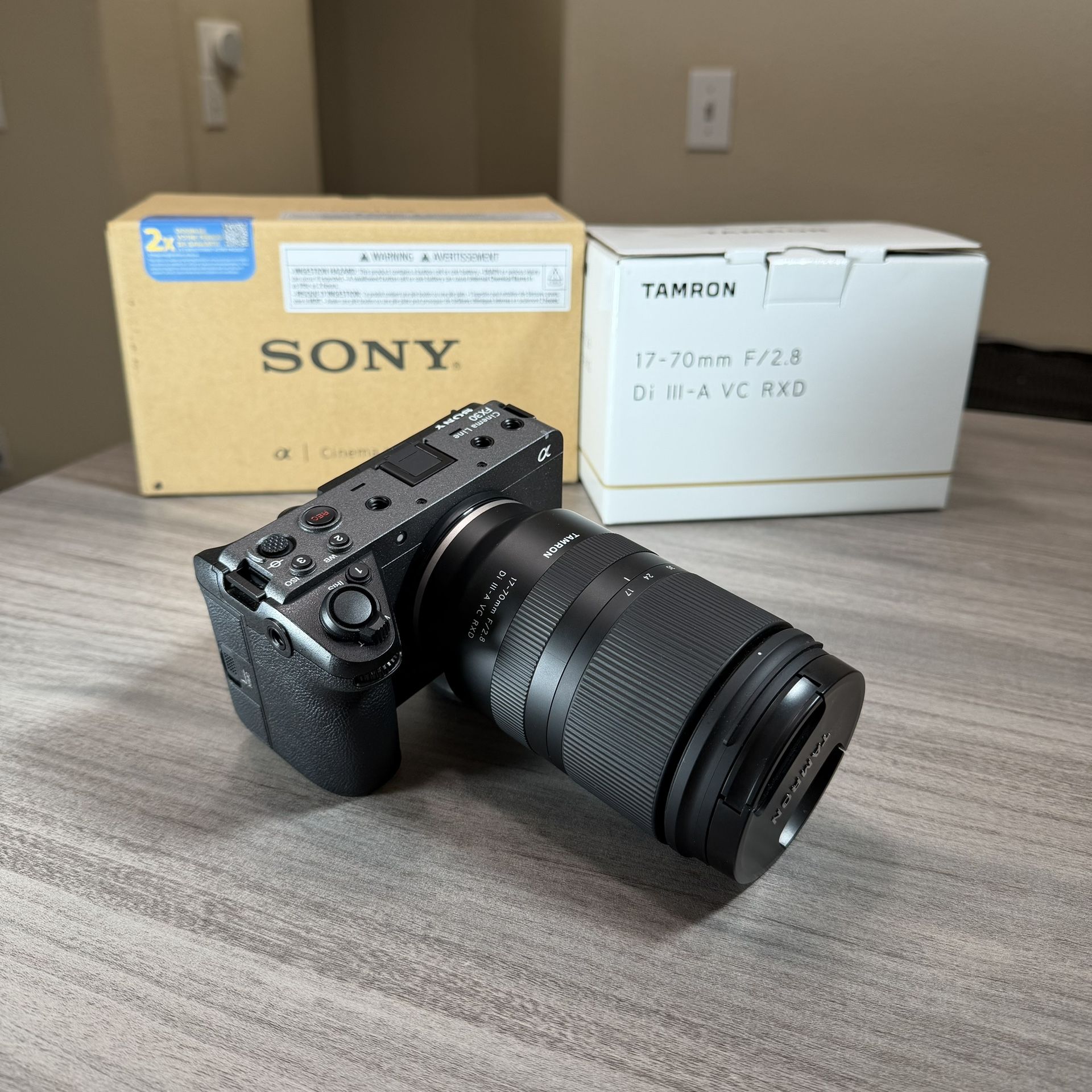 Like New Sony FX30 Cinema line Camera + Tamron 17-70mm F/2.8 Sony APS-C Lens