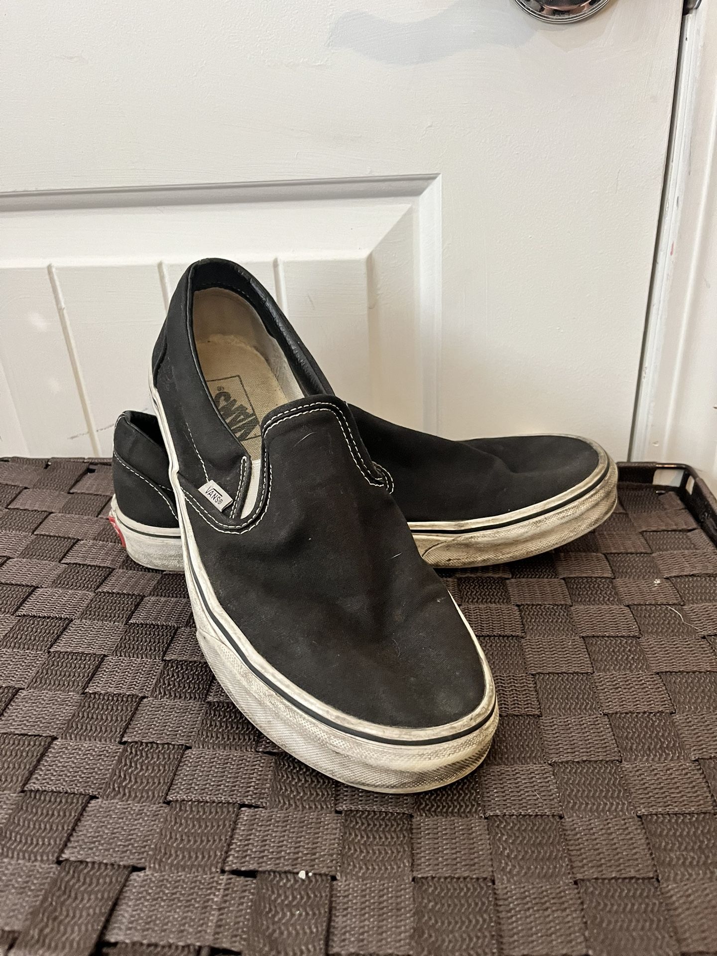 Slip On Vans (used) Black 9.5 Men