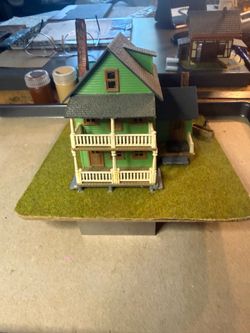 Old HO Model Boarding House .