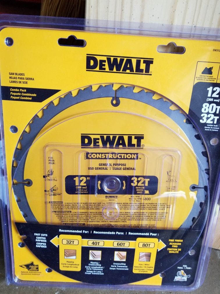 Brand New Dewalt 12 inch 32 T Blade.