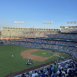 DODGERS v Padres- WORLD SERIES Trophy - Aisle Seats