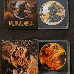 Colorized American Silver Eagles 