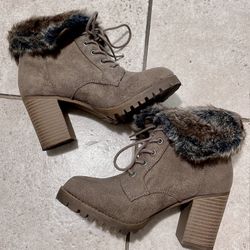 Boots Ankle Fur Women