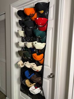 27 Baseball Hat Cap Rack Organizer Holder for Wall Door
