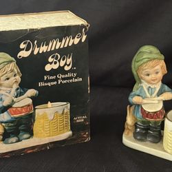1978 Jasco Drummer Boy Porcelain Candle Holder