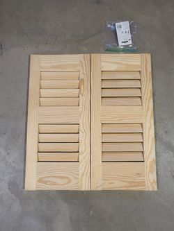 Unfinished Wood Shutters 