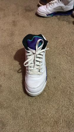 Jordon5,purple,white and blue,4.5