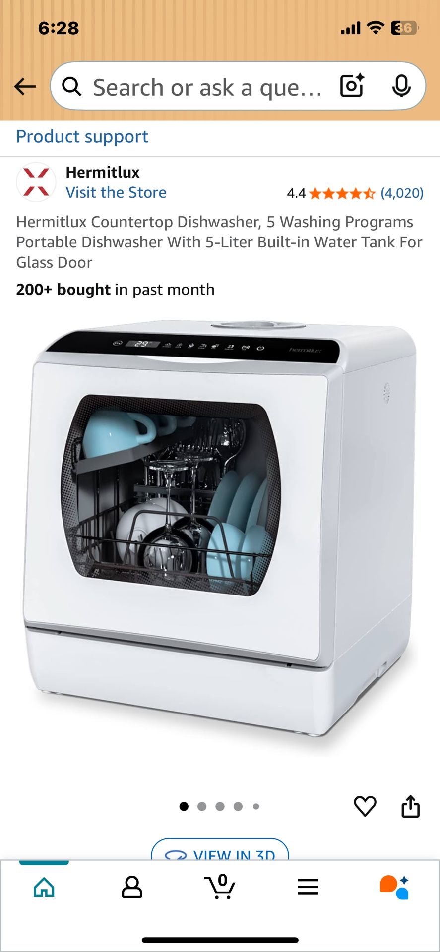 Countertop Dishwasher Hermitlux