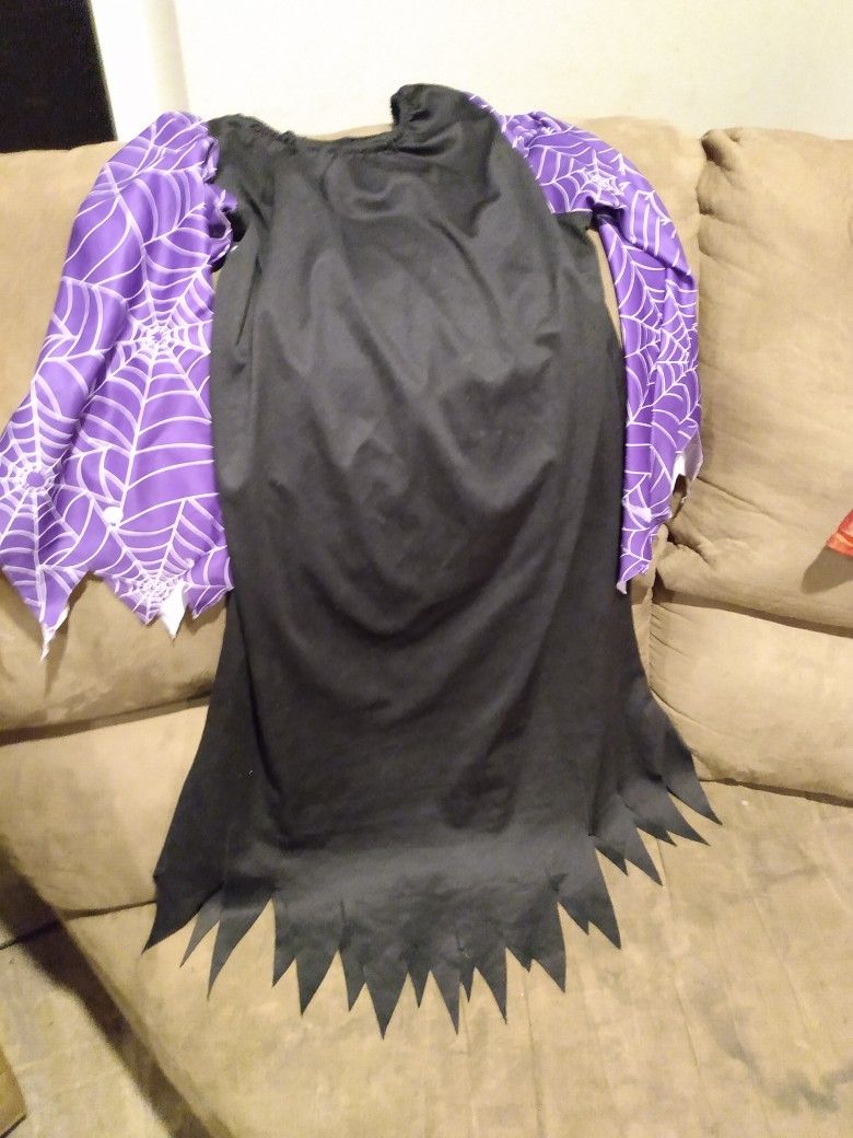 Purple Witch Halloween Dress Size 8-10