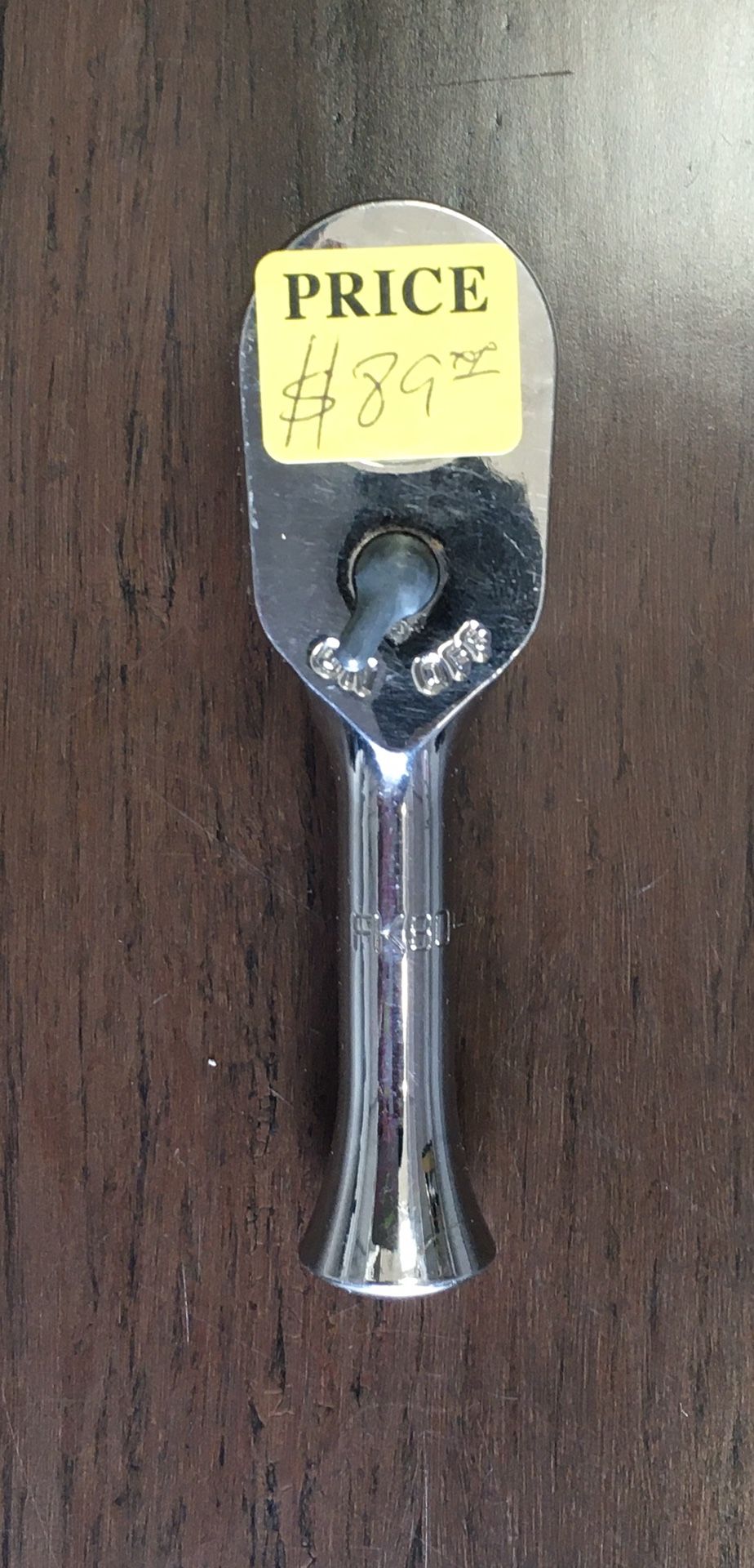 Snap on FK80 3/8” Drive dual 80 stubby ratchet sealed head chrome handle Like new