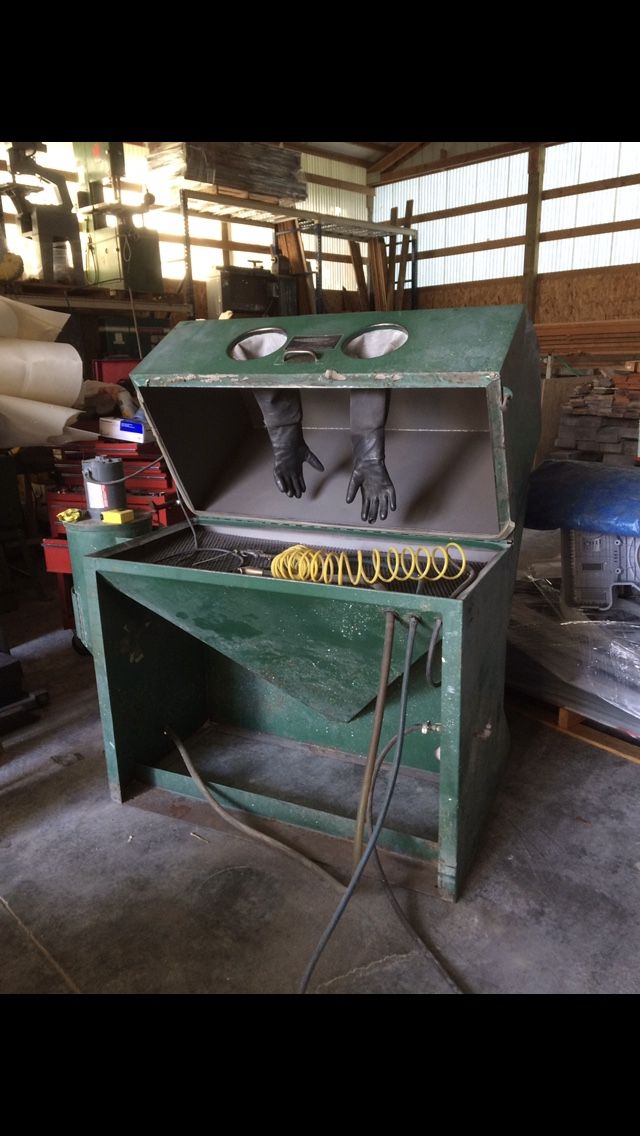 Peterson machine glass bead booth